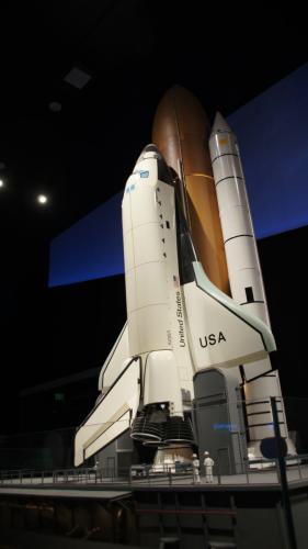 ein Modell des Space Shuttle
